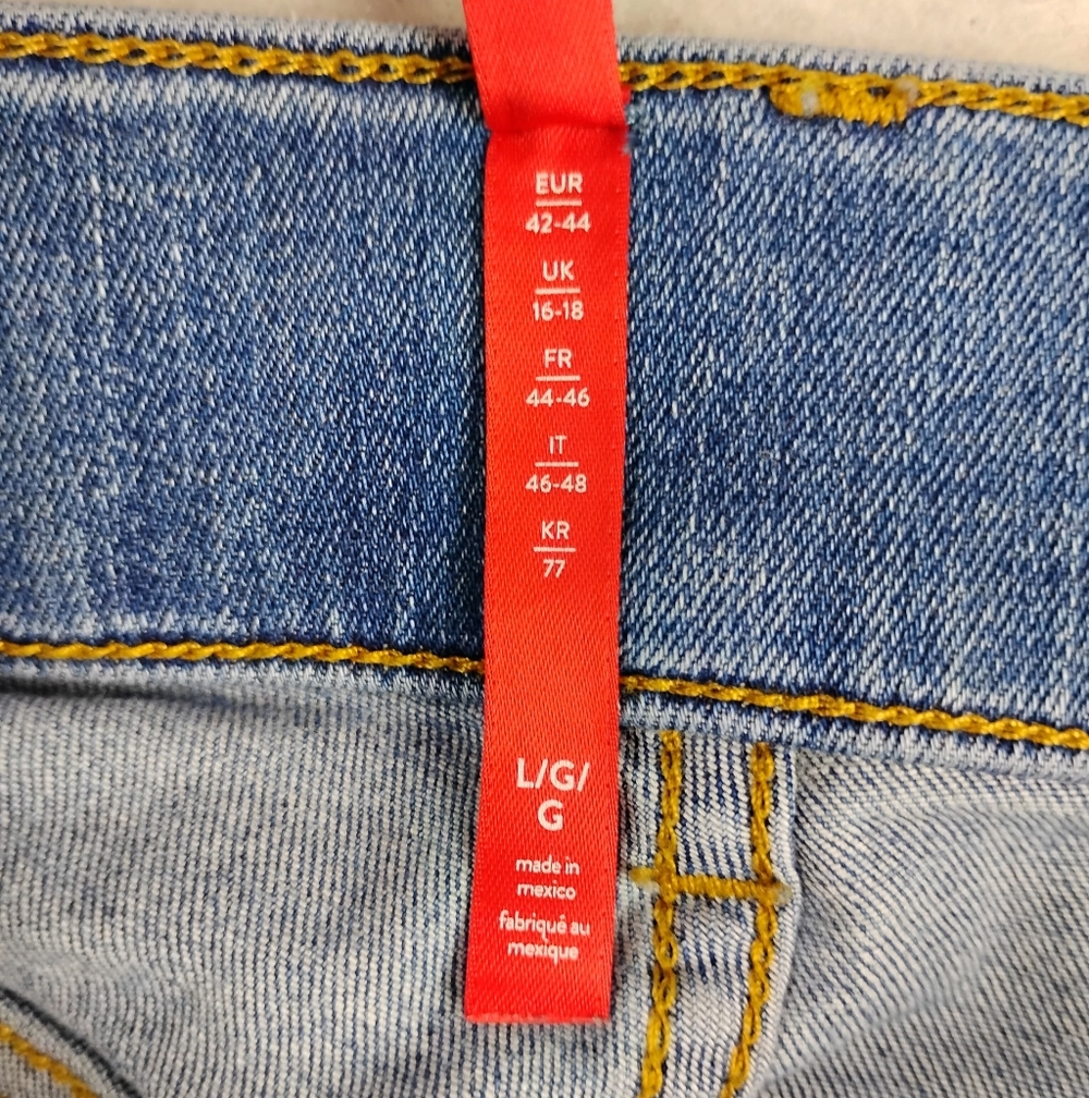 Spanx Pull On Wide Leg Jeans In Medium Wash Size Woman's Large - Picture 5 of 8